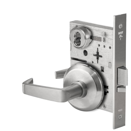 Best Fail Secure, 24V, Electrified Mortise Lock, 15 Lever, S Rose, Satin Chrome 45HW7DEU15S626